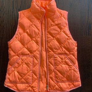 J. Crew women’s vest in bright orange